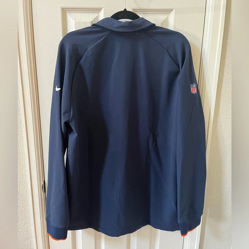Nike Denver Broncos On Field Jacket Navy Blue and orange men’s large - Picture 4 of 9